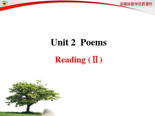 人教版高二英语选修六Unit 2 Reading(Ⅱ)