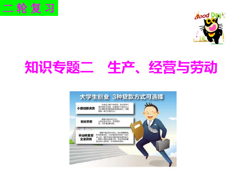 2020届高考政治《经济生活》二轮专题复习(2)知识专题二 生产、经营与劳动