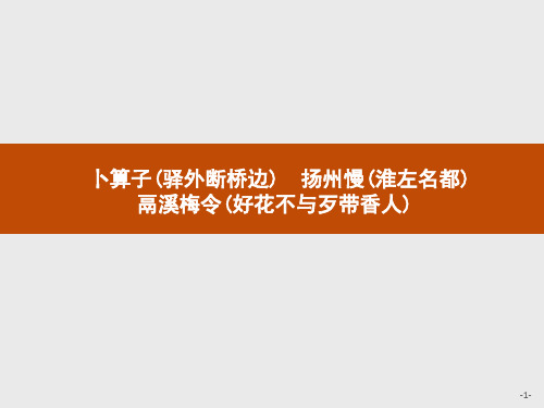 苏教版语文高二语文苏教版《唐诗宋词》选读课件 十一 极其工  极其变 的南宋词 2