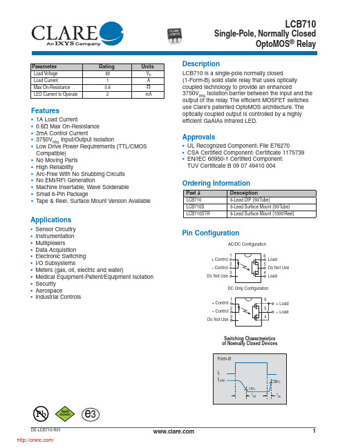 LCB710;中文规格书,Datasheet资料