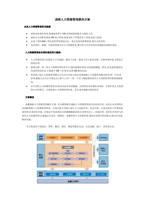 战略人力资源管理解决方案