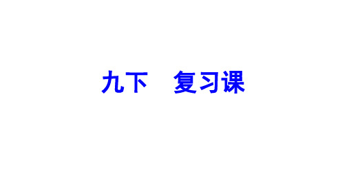 部编版道德和法治九年级下册整体复习课(共17张PPT)