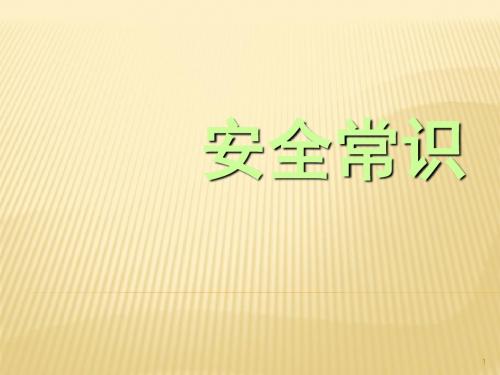 安全常识ppt课件