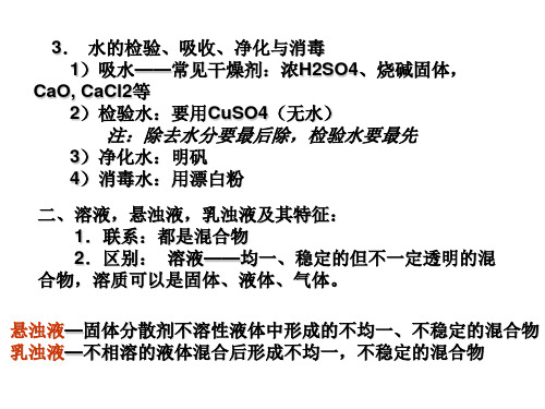 九年级科学水和溶液(PPT)2-2