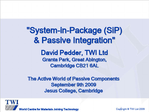 System-in-Package (SiP) & Passive Integration