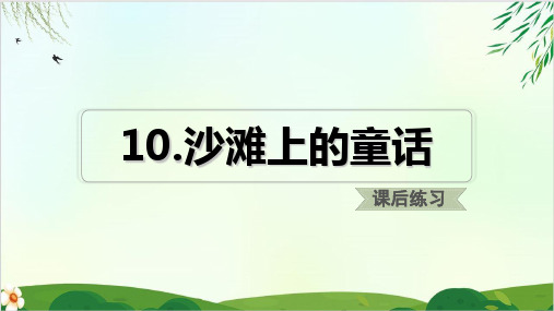 (部编版教材)二年级下册《沙滩上的童话》PPT课件