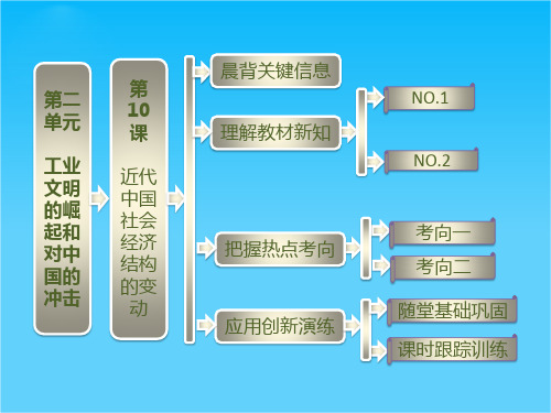 高一历史岳麓版必修2课件 第二单元 第10课 近代中国社会经济结构的变动