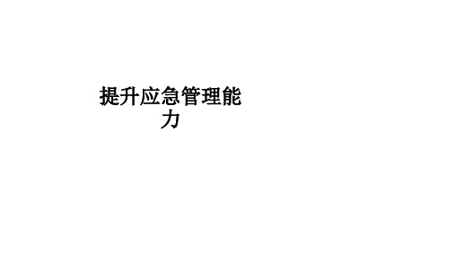 提升应急管理能力ppt课件