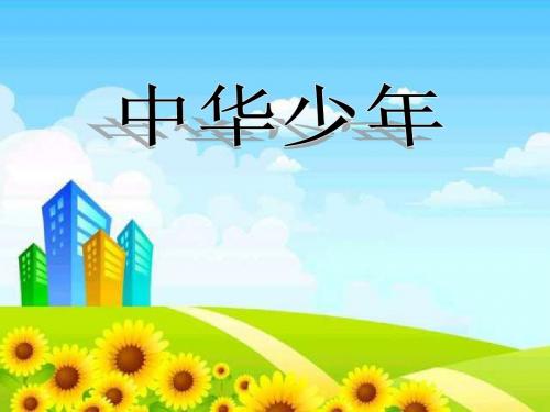 人教版小学语文六年级上册《第二组：8中华少年》公开课课件_1