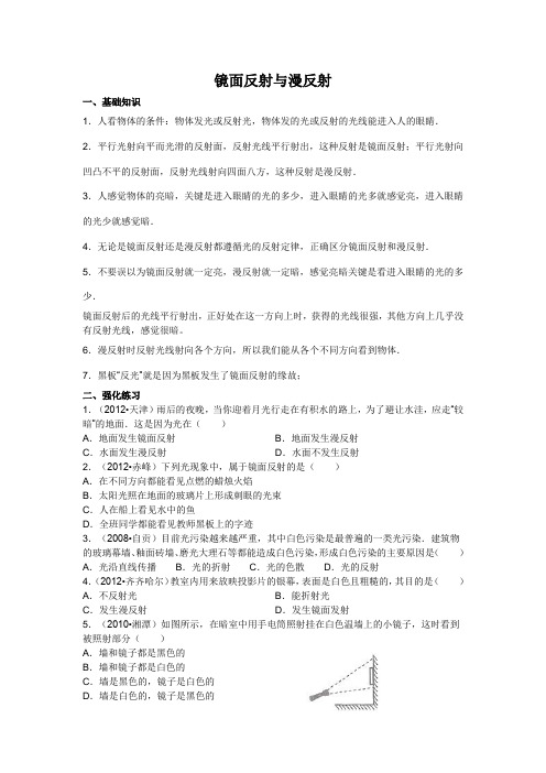 镜面反射与漫反射