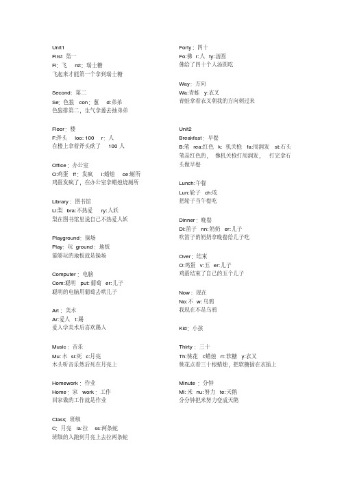 人教版四年级下册英语单词拆分记忆.pdf