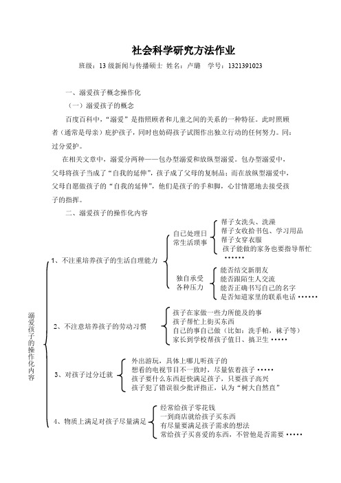 社会科学研究方法作业