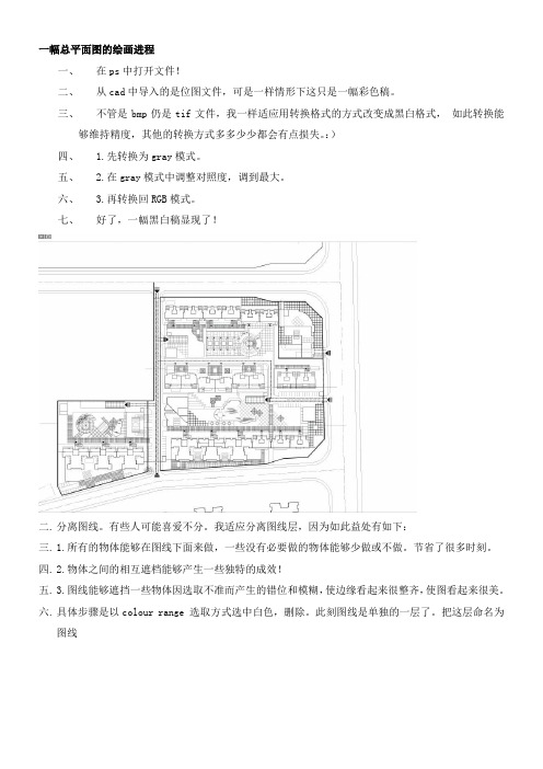 ps景观总平面图教程