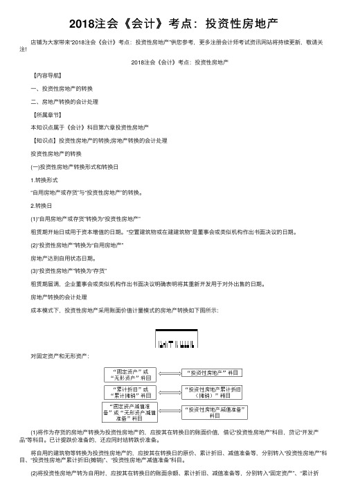 2018注会《会计》考点：投资性房地产