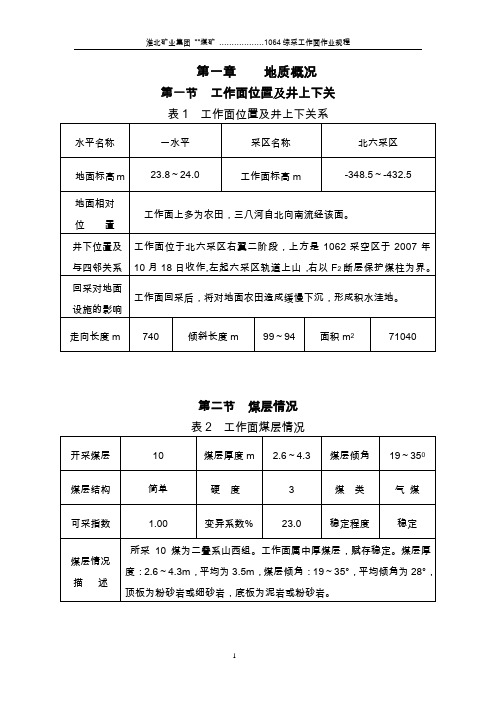 ZY6800-19-40 1064综采工作面作业规程