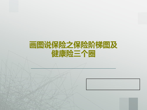 画图说保险之保险阶梯图及健康险三个圈PPT文档共45页