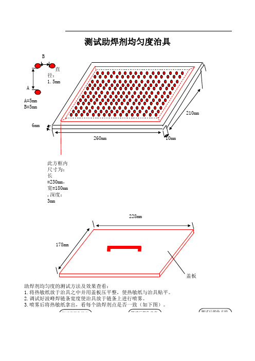 助焊剂均匀度测试治具(做波峰焊行业的有福了)