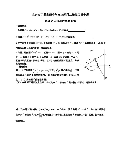 恒过定点问题的解题策略