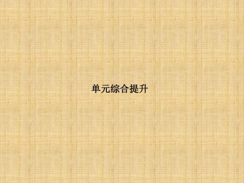 【高考领航】江苏省高考政治总复习 单元综合提升4名师课件