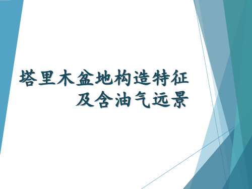 塔里木盆地构造单元划分及含油气远景区评价PPT课件