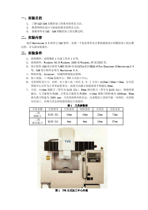 数控自动编程Mastercam实例