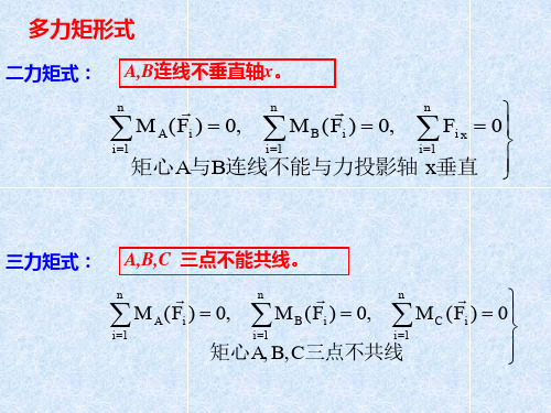 平面任意力系的平衡