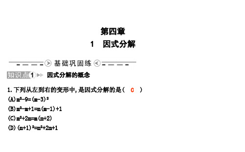 北师大版八年级数学下册课件--1 因式分解