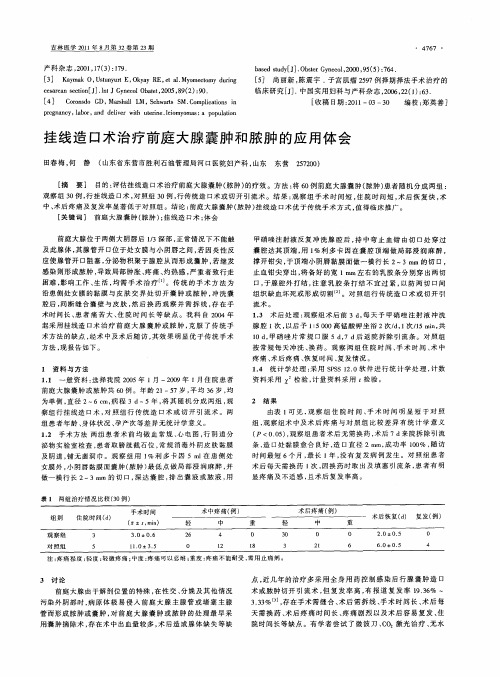 挂线造口术治疗前庭大腺囊肿和脓肿的应用体会