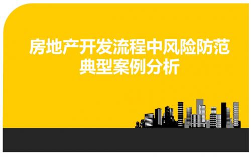 房地产开发流程中风险防范典型案例分析-文档资料