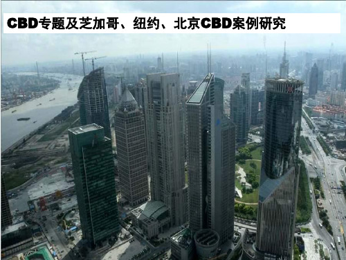 cbd专题及芝加哥 纽约 北京中央商务区 CBD 案例分析