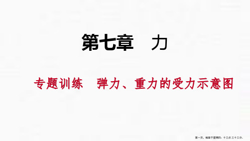 《弹力、重力的受力示意图》力PPT