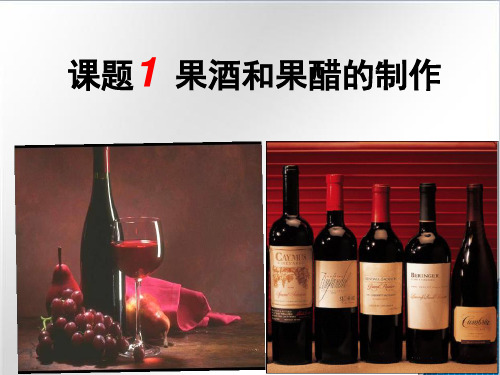 优质公开课 1.1果酒和果醋的制作