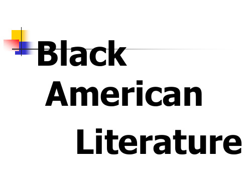 6-American Black Literature