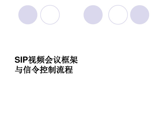 SIP视频会议框架与信令控制流程(ppt33张)