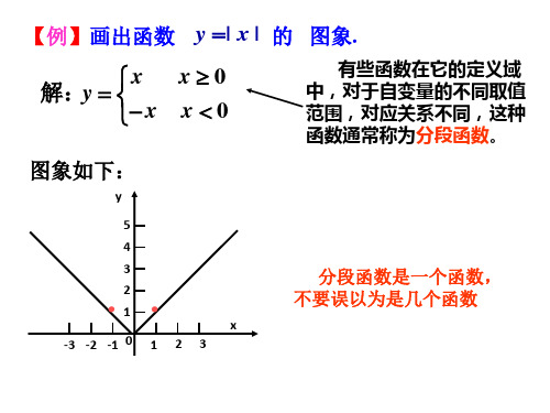 高一数学必修一--分段函数(课件)