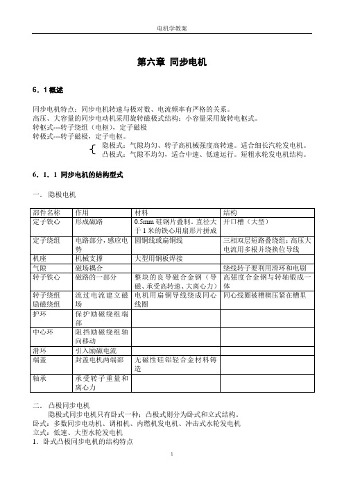 《电机学》教案 第六章