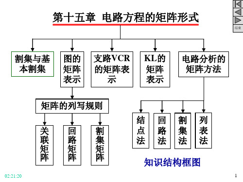 《电路》第15章电路方程的矩阵形式解析