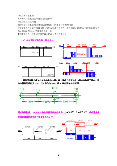 11车辆工程材料力学复习