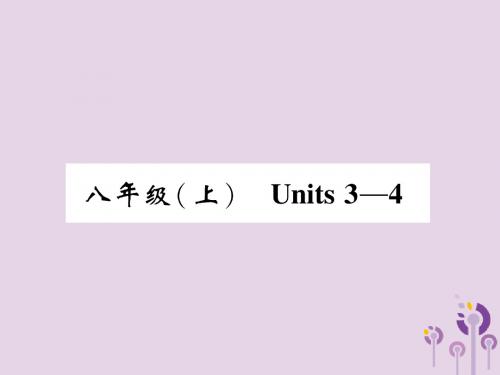 (宜宾专版)2019届中考英语总复习第一篇教材知识梳理篇八上Units3_4(精讲)课件