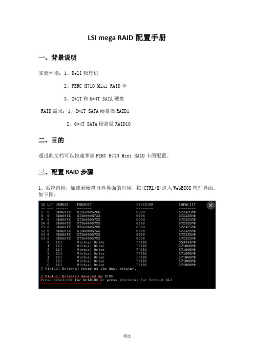 LSI-mega-RAID配置手册