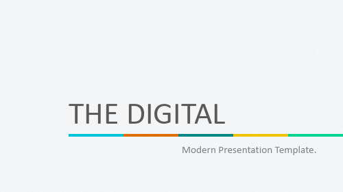 THE DIGITALModern Presentation Template欧美风格PPT模板