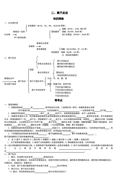 二离子反应