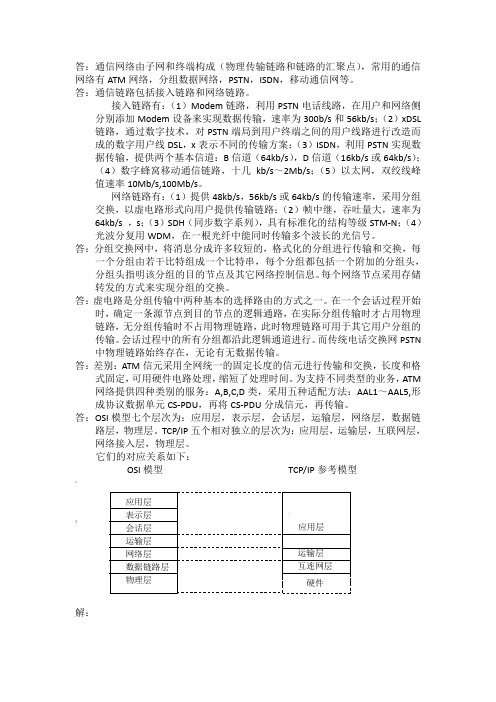 通信网络理论课后习题答案李建东盛敏