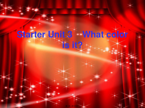 七年级英语上册StarterUnit3Whatcolorisit