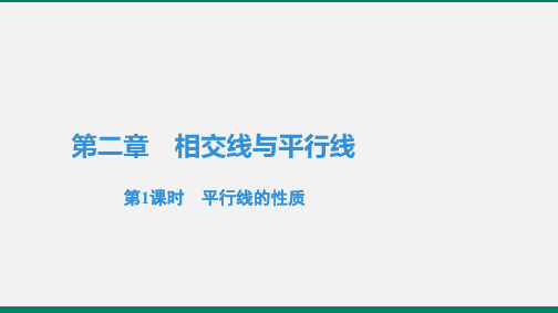 北师大版七年级数学下册2.3.1 平行线的性质