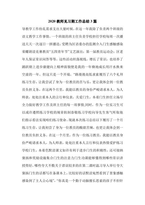 2020教师见习期工作总结3篇.doc