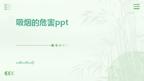 吸烟的危害PPT