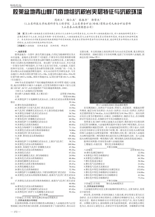 胶莱盆地青山群八亩地组沉积岩夹层特征与沉积环境