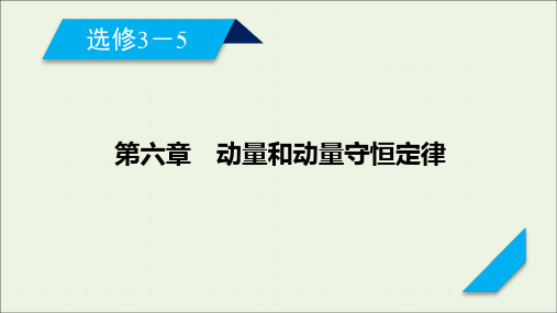 2021高考物理一轮复习第六章动量和动量守恒定律第1讲动量动量定理课件新人教版