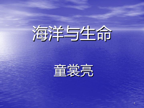 《海洋与生命》PPT课件